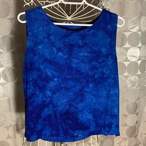 Marbled blue tank